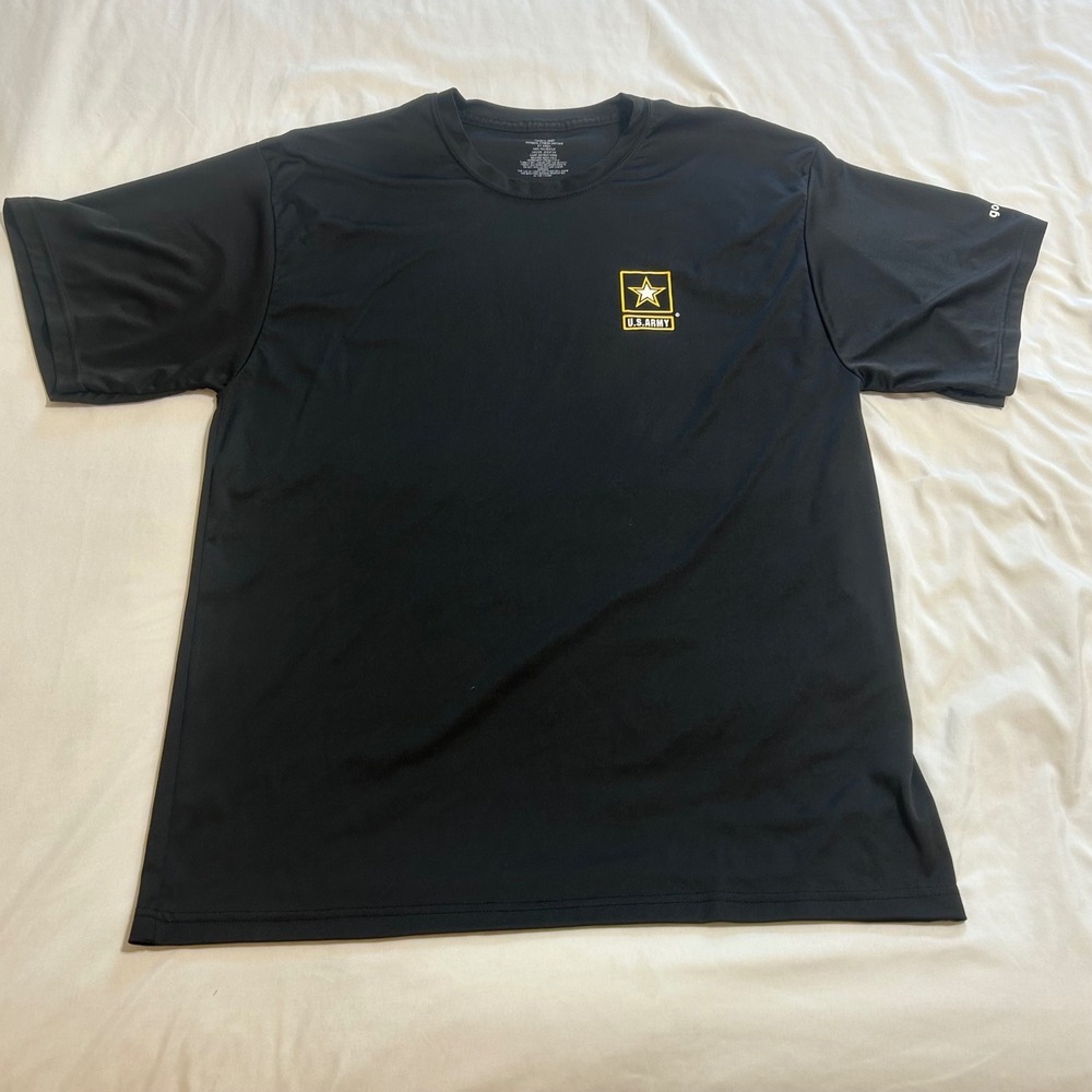 US Army Physical‎ Fitness Uniform T-Shirt Mens Large Black Moisture Wicking
